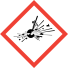 ikona CLP - materiały i przedmioty wybuchowe