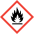 ikona CLP - materiały palne - płomień